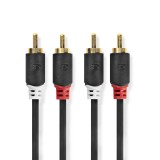 Laidas 2RCA - 2RCA (K-K) 10m Gold Nedis 